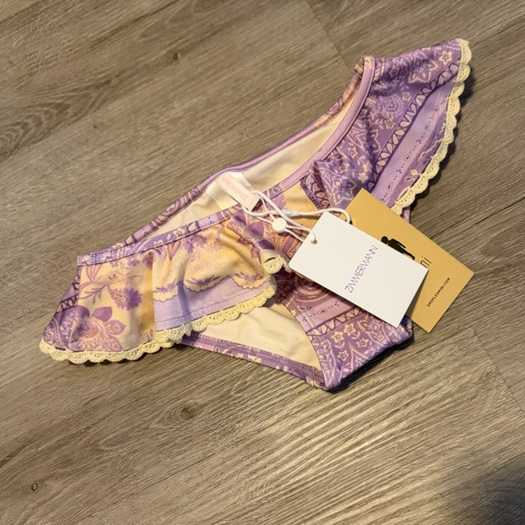 Zimmermann Lavender and Cream Lace Panty